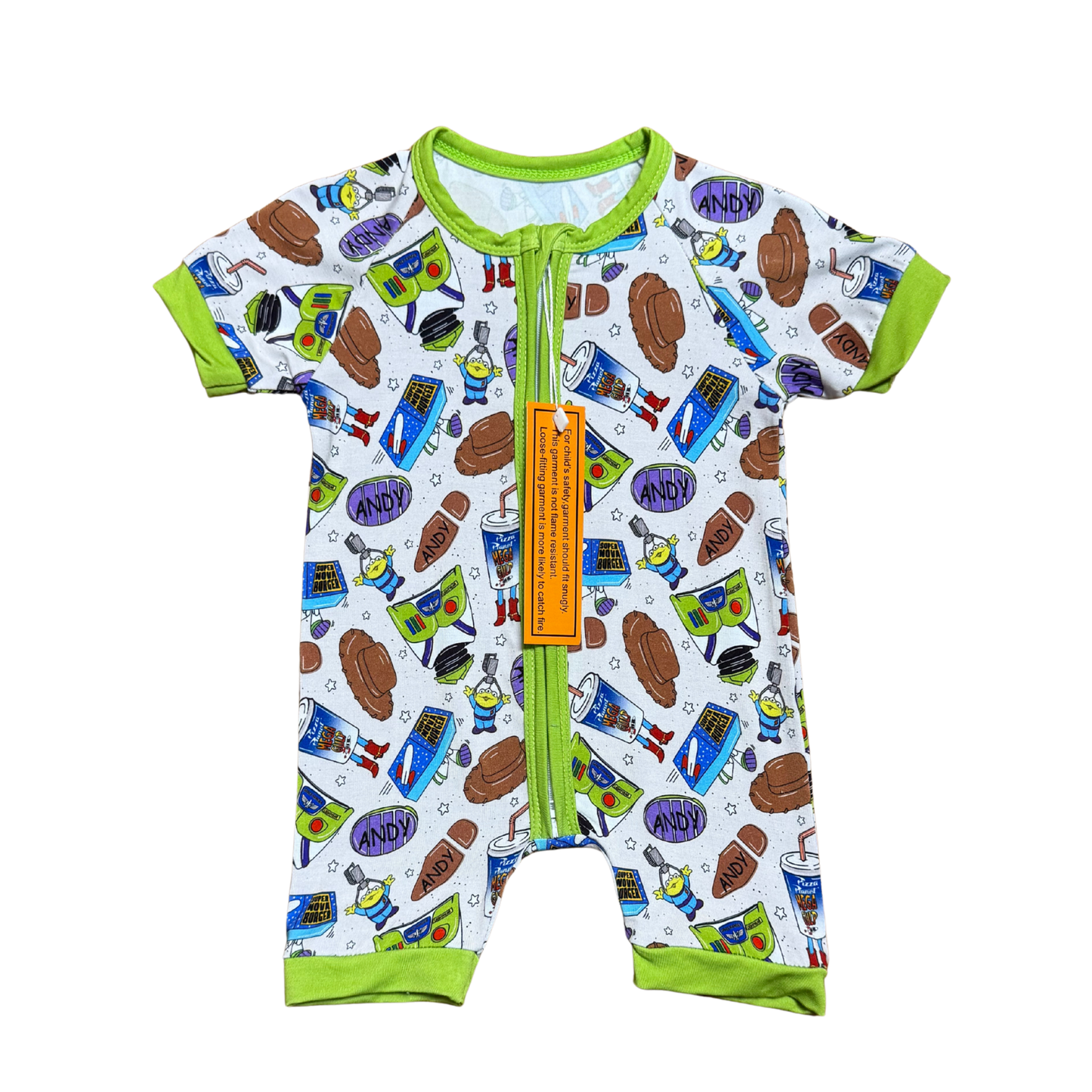 Andy's Room Bamboo Short Romper