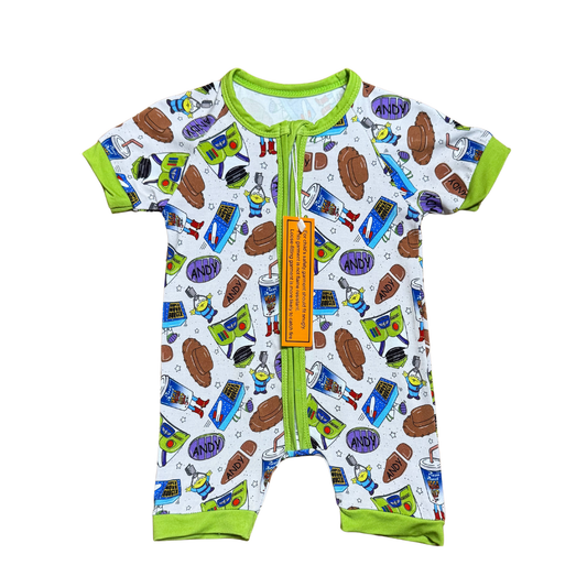 Andy's Room Bamboo Short Romper