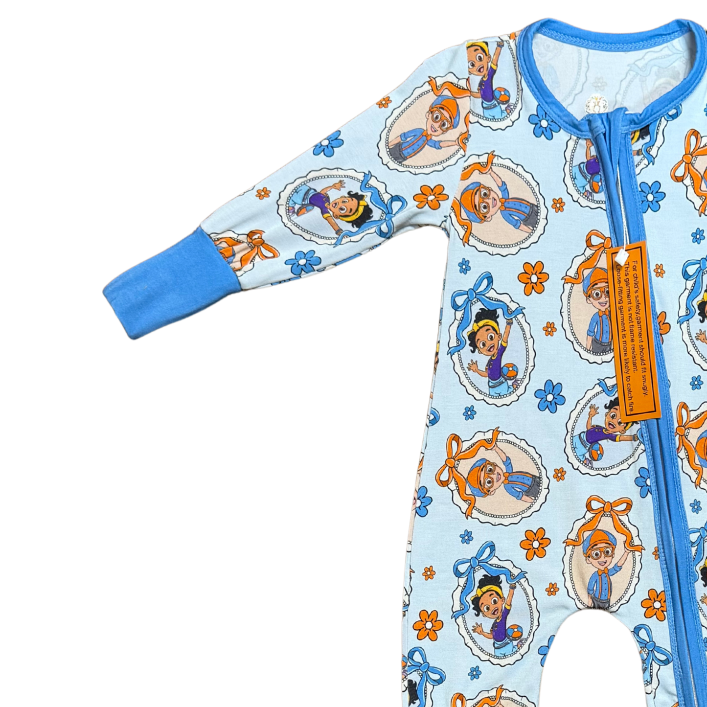 Coquette Blippi & Meekah Frames Bamboo Romper