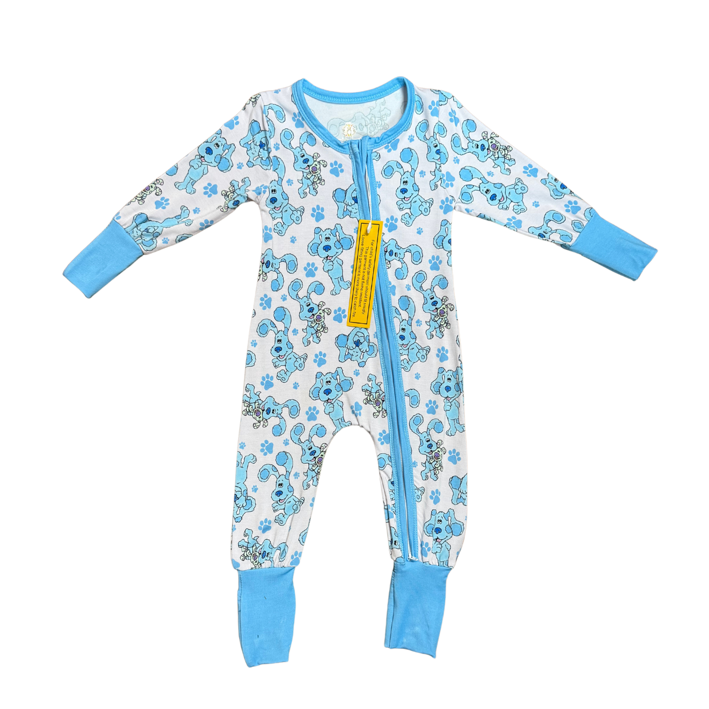 Little Blue Bamboo Romper