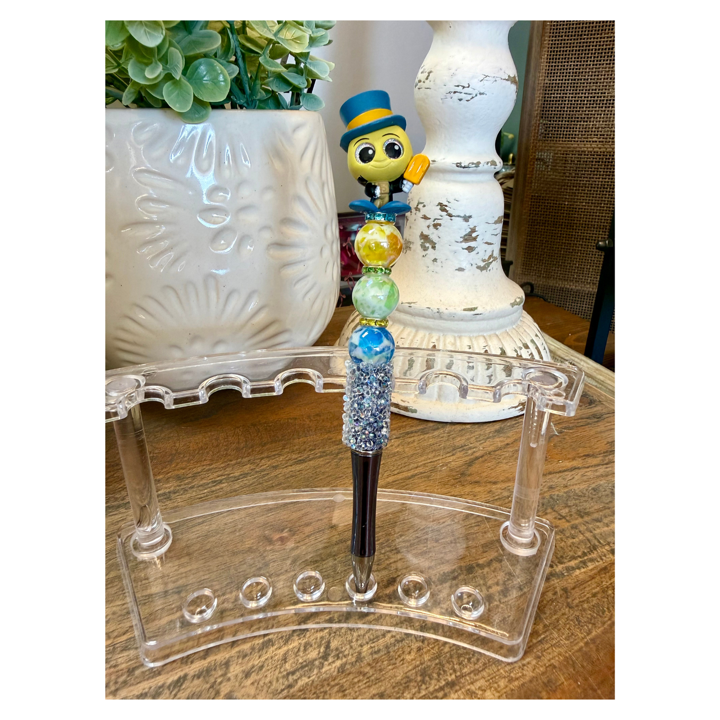Disney Doorable Beaded Pen - Jiminy Cricket