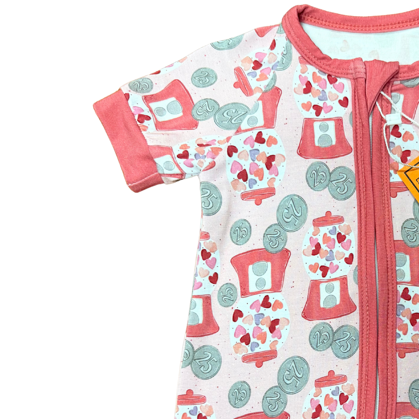 Bubble Gum Jar Bamboo Short Romper