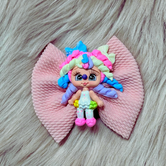 Silly Clown Girl Clay Bow