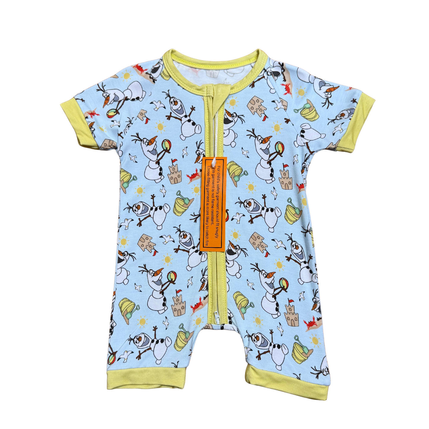 Beach Bound Olaf Bamboo Short Romper