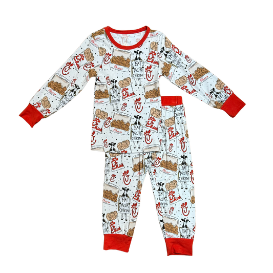 Eat More Chicken Bamboo PJ's