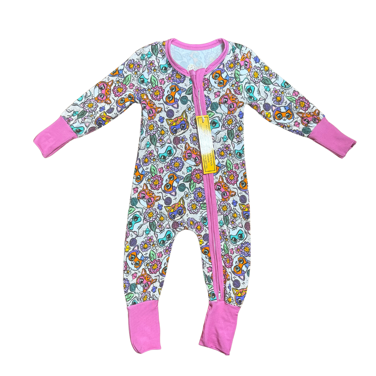 Super Kitties Bamboo Romper