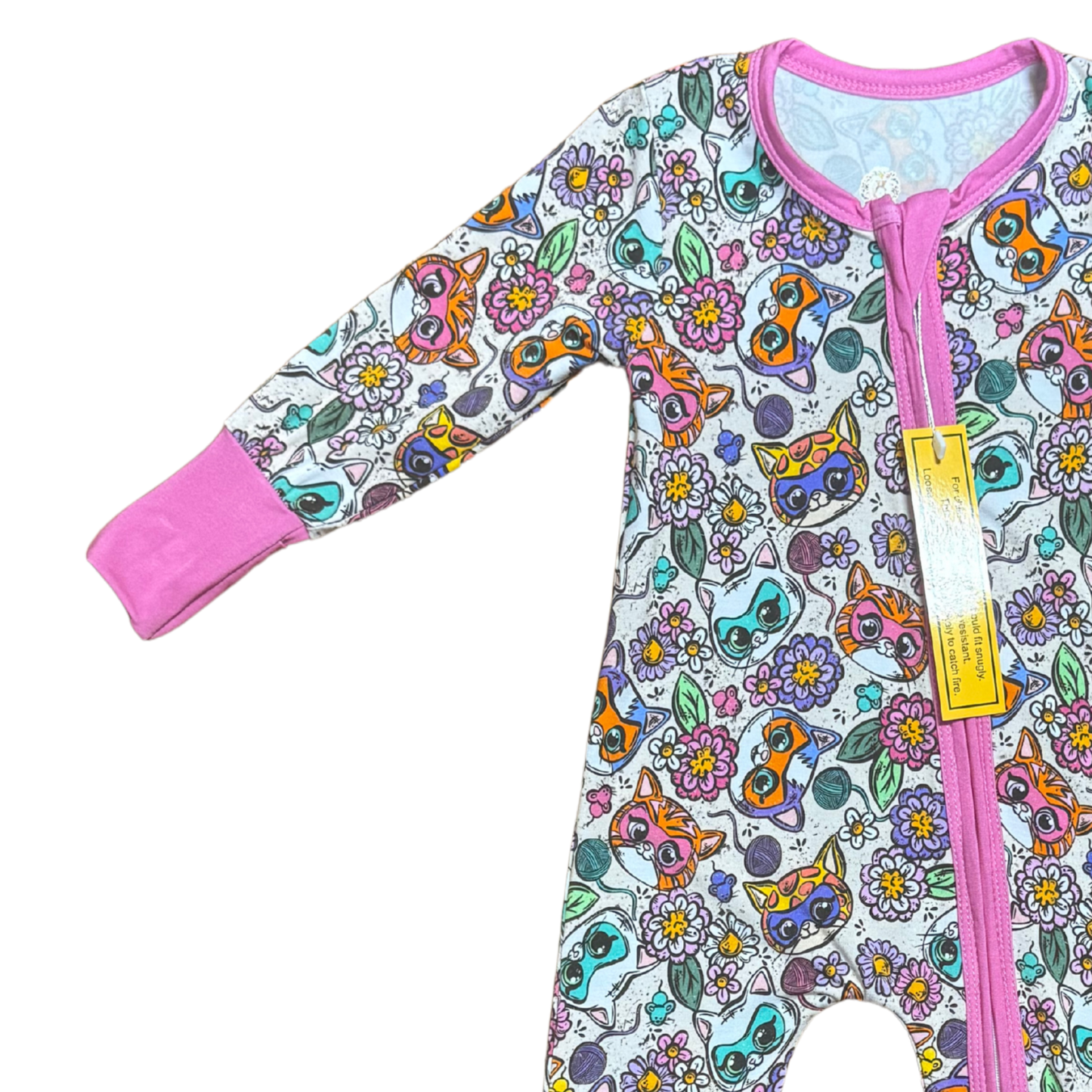 Super Kitties Bamboo Romper
