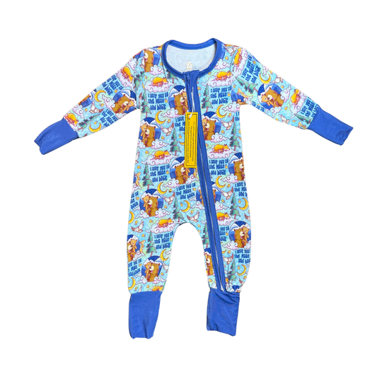 I Love You To The Moon & Back Bamboo Romper