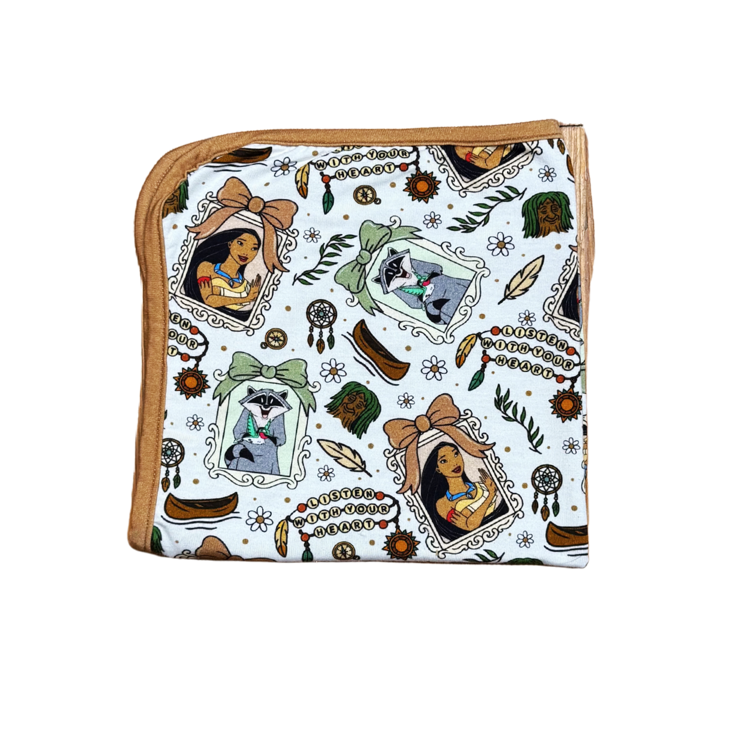 Listen With Your Heart Mini Bamboo Blanket