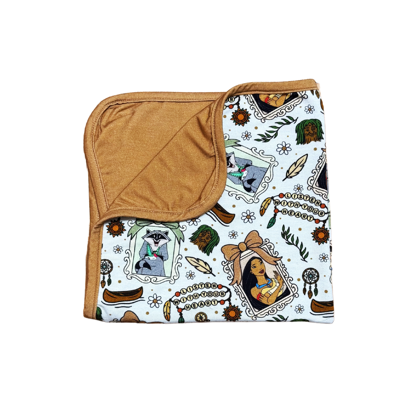 Listen With Your Heart Mini Bamboo Blanket