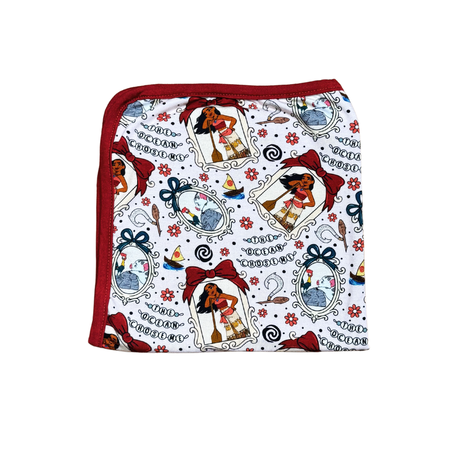 The Ocean Chose Me Mini Bamboo Blanket