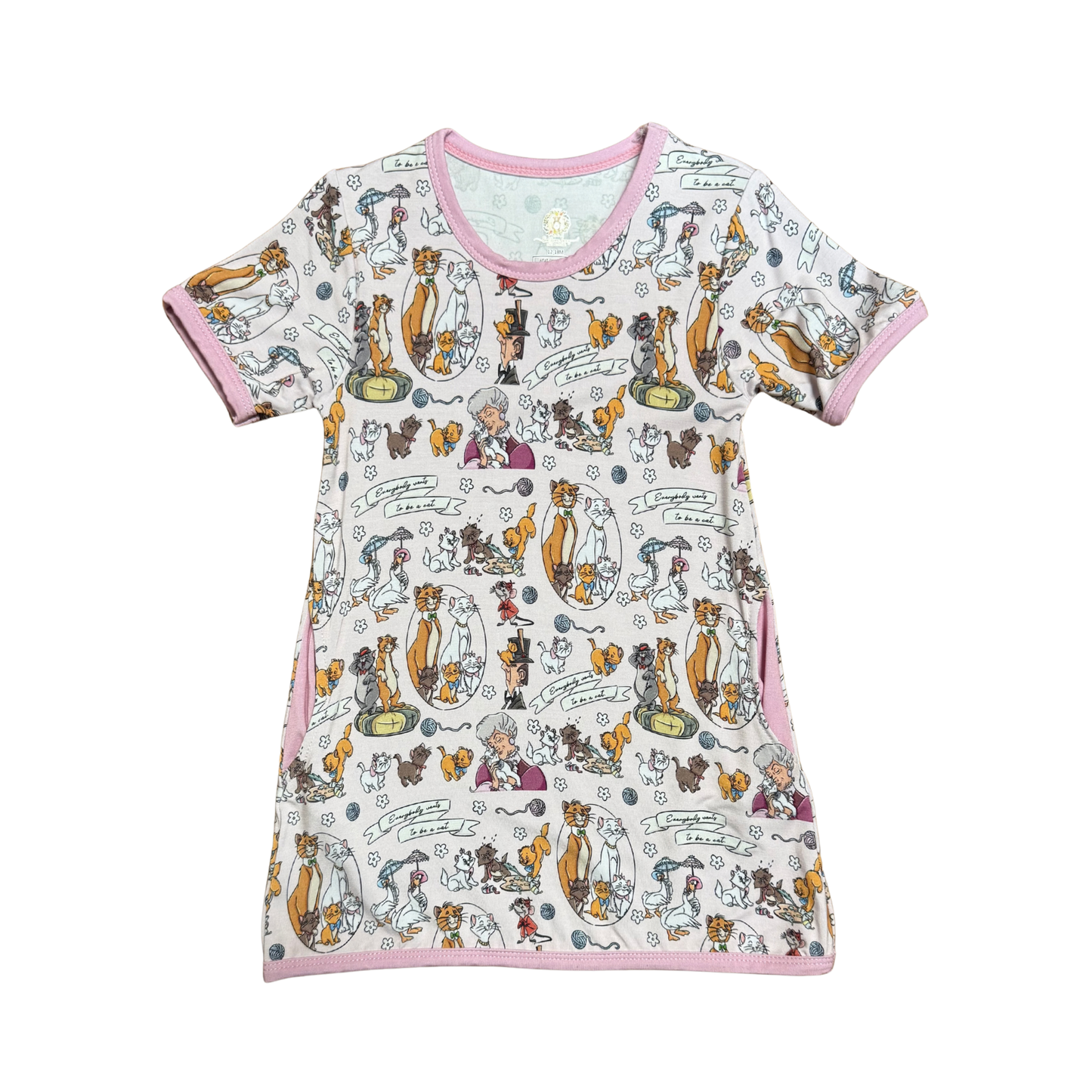 Everybody Wants To Be A Cat Bamboo Night Gown