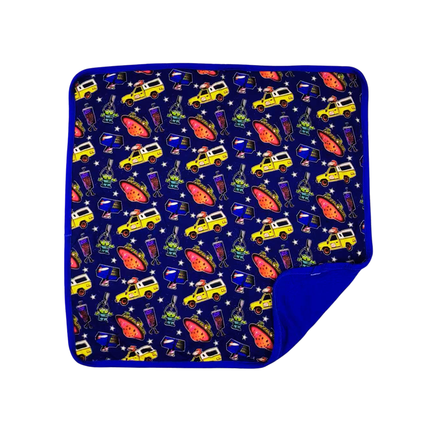 Pizza Planet Mini Bamboo Blanket