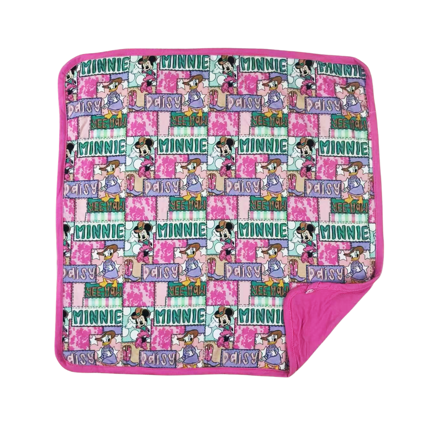Minnie & Daisy Cowgirls Mini Bamboo Blanket