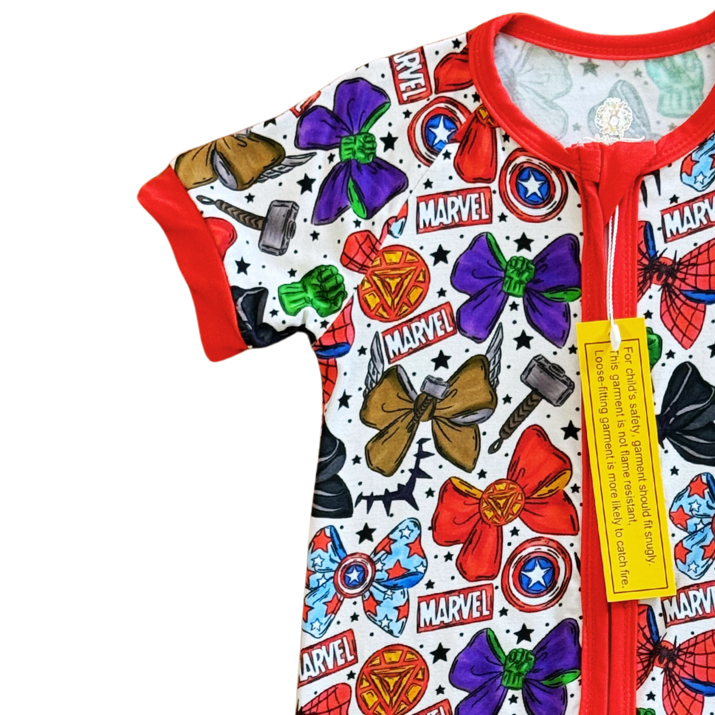 Marvel Bows Bamboo Short Romper