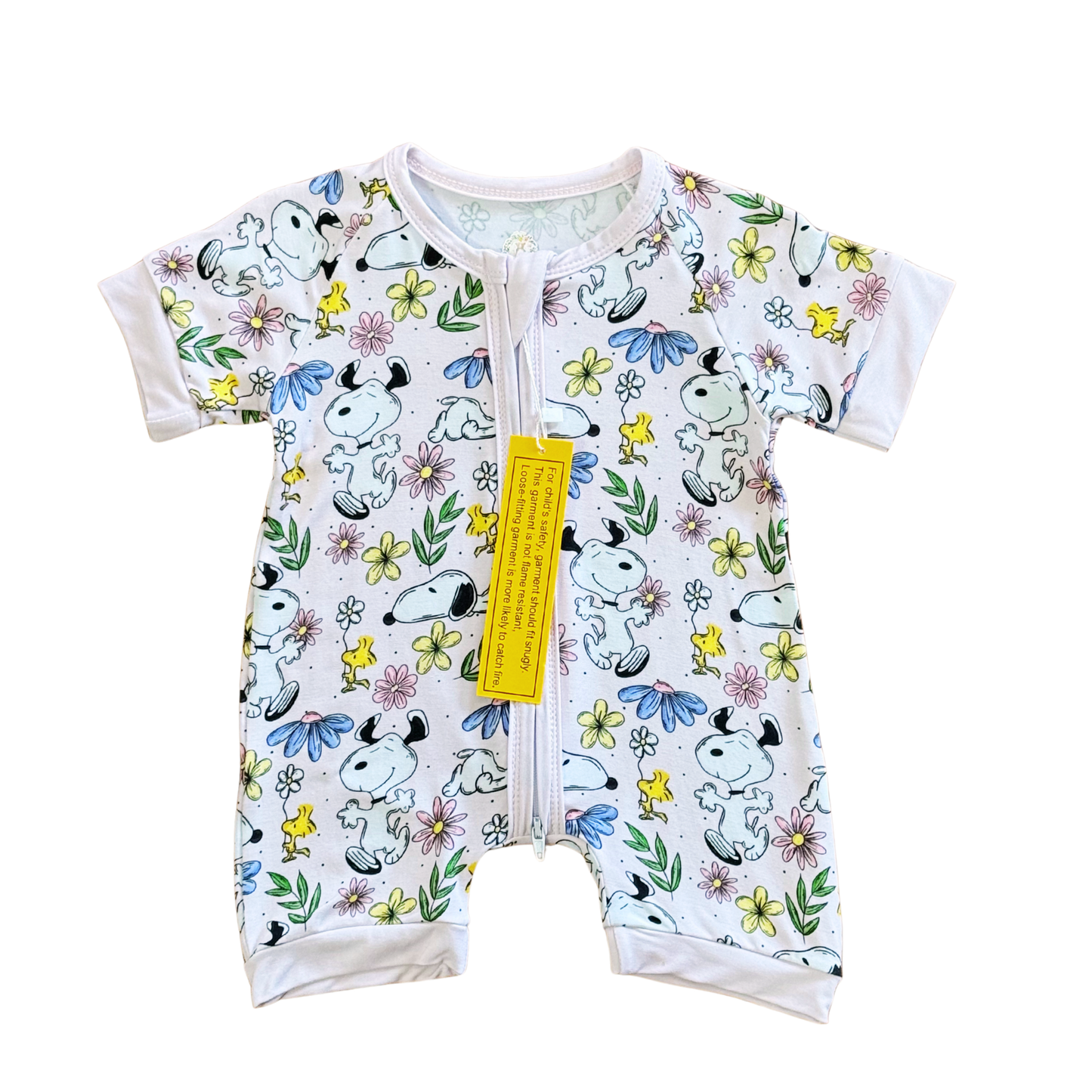 Snoopy Bamboo Shortie Romper