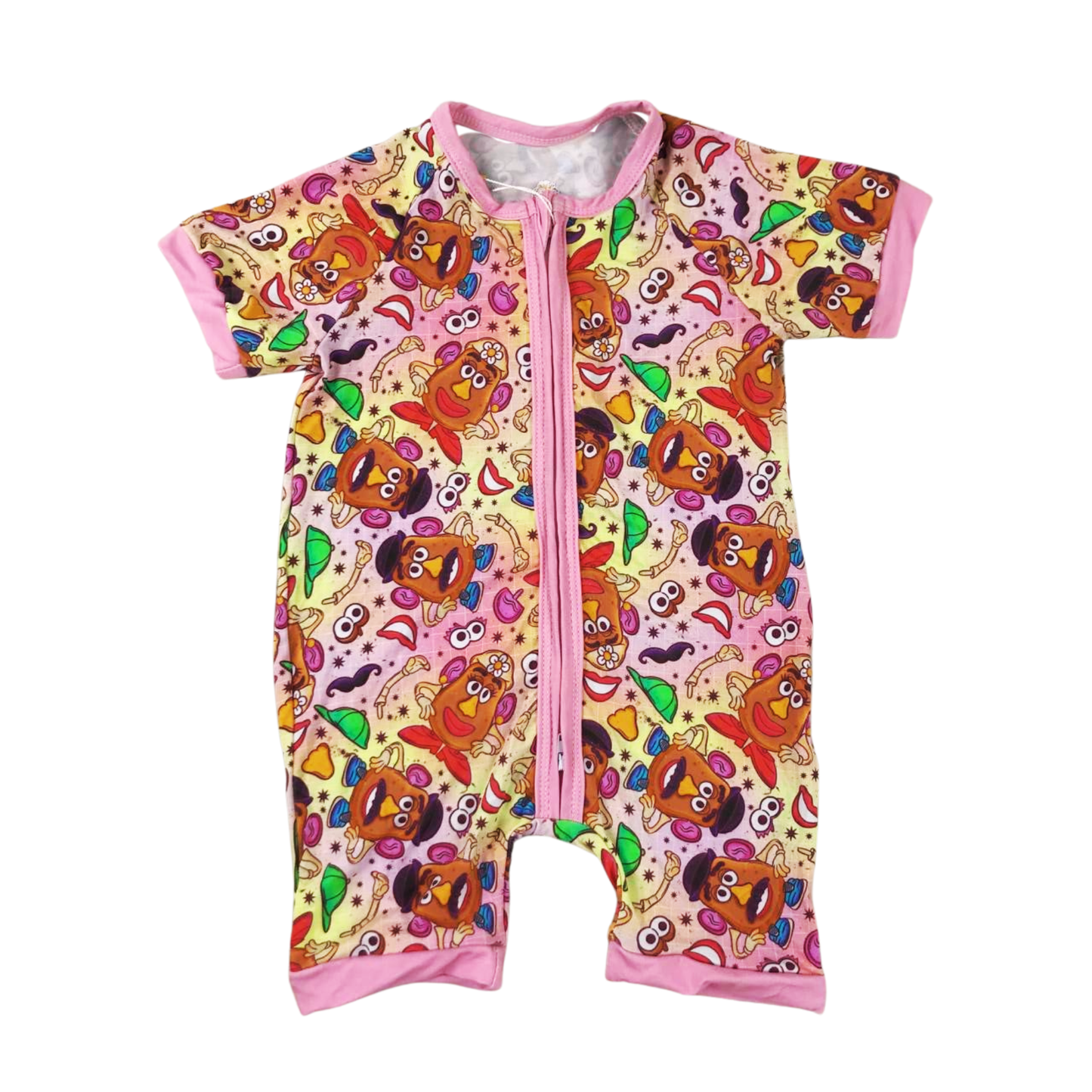 Mr. & Mrs. Potato Head Bamboo Short Romper