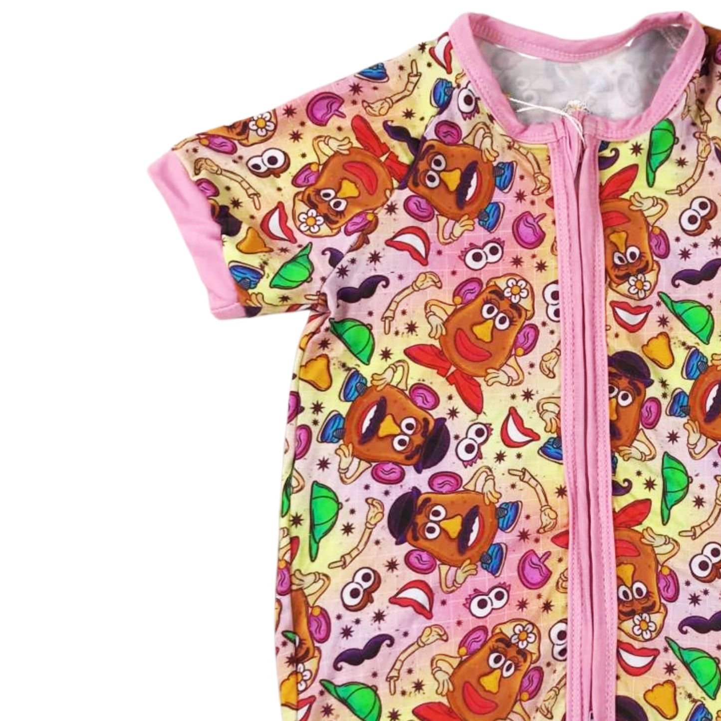 Mr. & Mrs. Potato Head Bamboo Short Romper