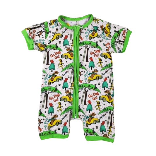 Go Dog Go Bamboo Short Romper