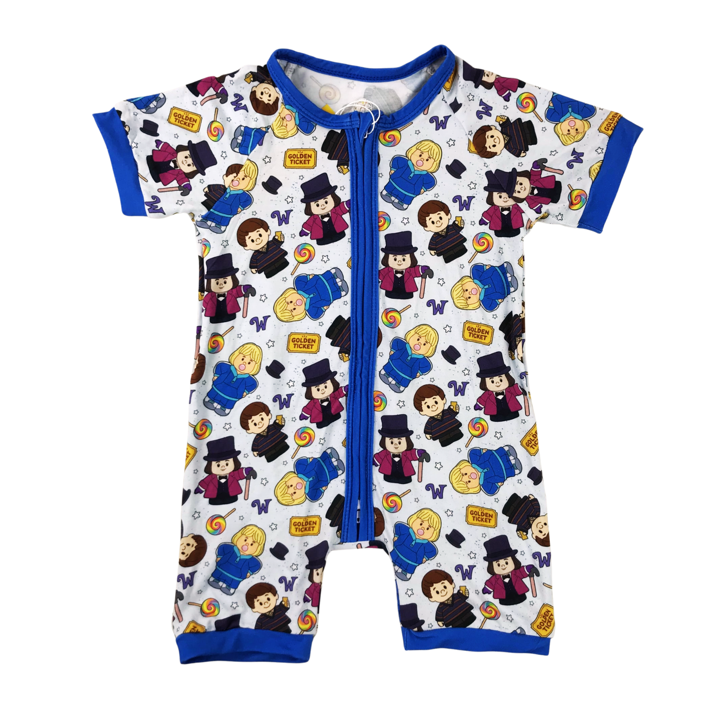Charlie & The Chocolate Factory Bamboo Short Romper