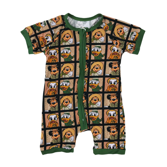 Disney Safari Checks Bamboo Short Romper