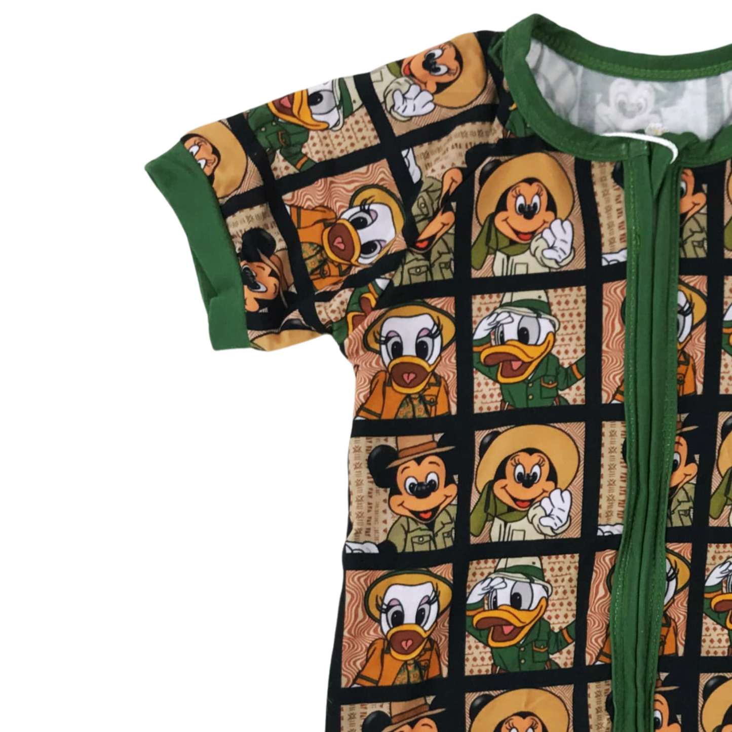 Disney Safari Checks Bamboo Short Romper