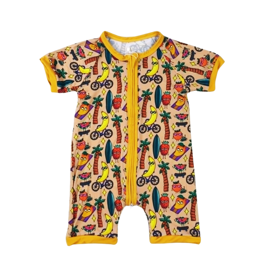 Summertime Fruit Bamboo Short Romper