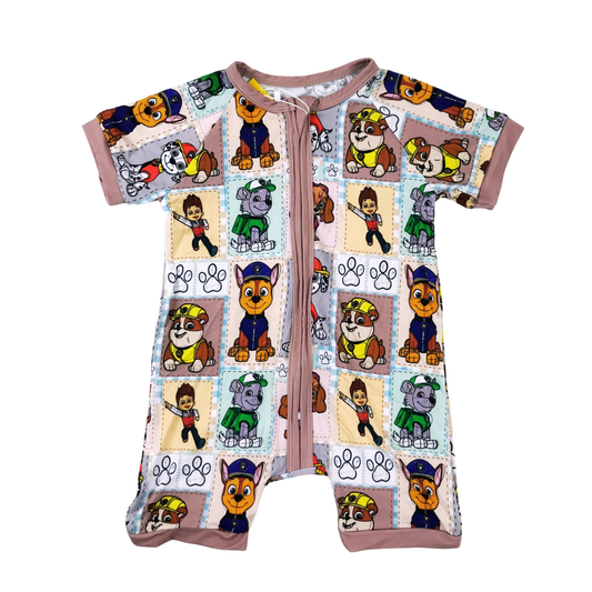 Little Paw Patches Bamboo Short Romper