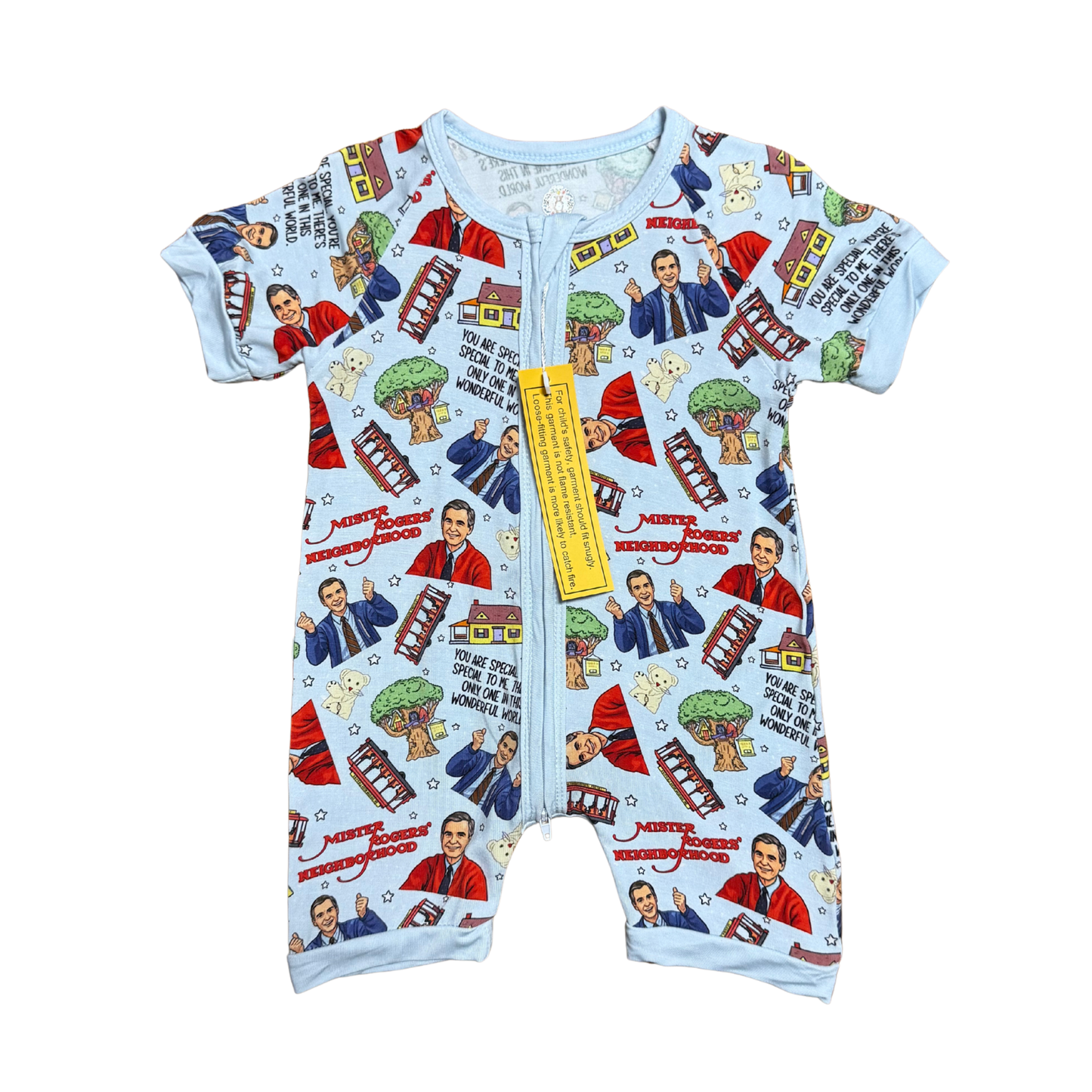 Mr. Rogers' Neighborhood Bamboo Short Romper
