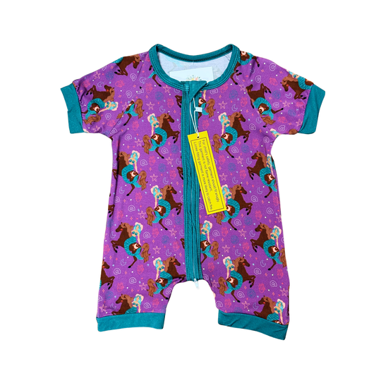 Cowgirl Mermaid Bamboo Short Romper