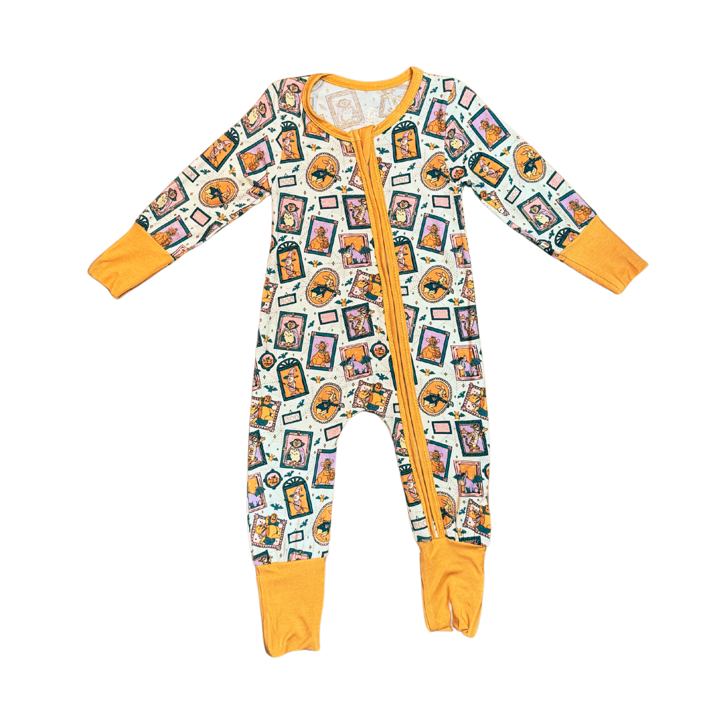 Pooh's Spooky Frames Bamboo Romper
