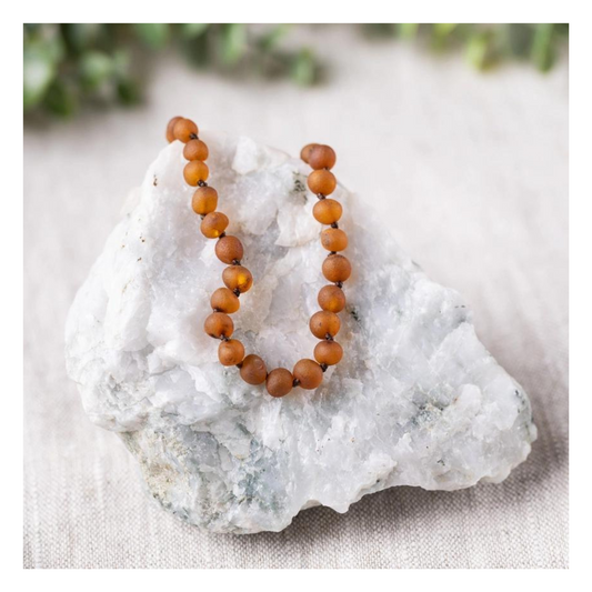 Raw Cognac Baltic Amber Necklace