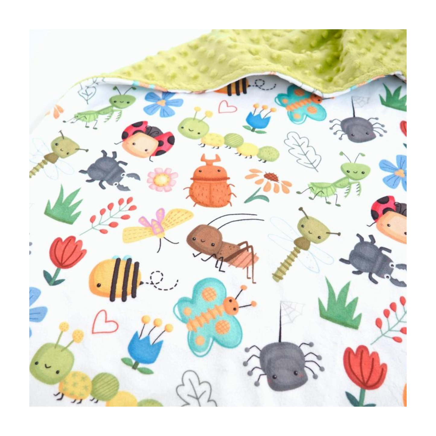 Baby & Toddler Minky Blanket - Bug Buddies