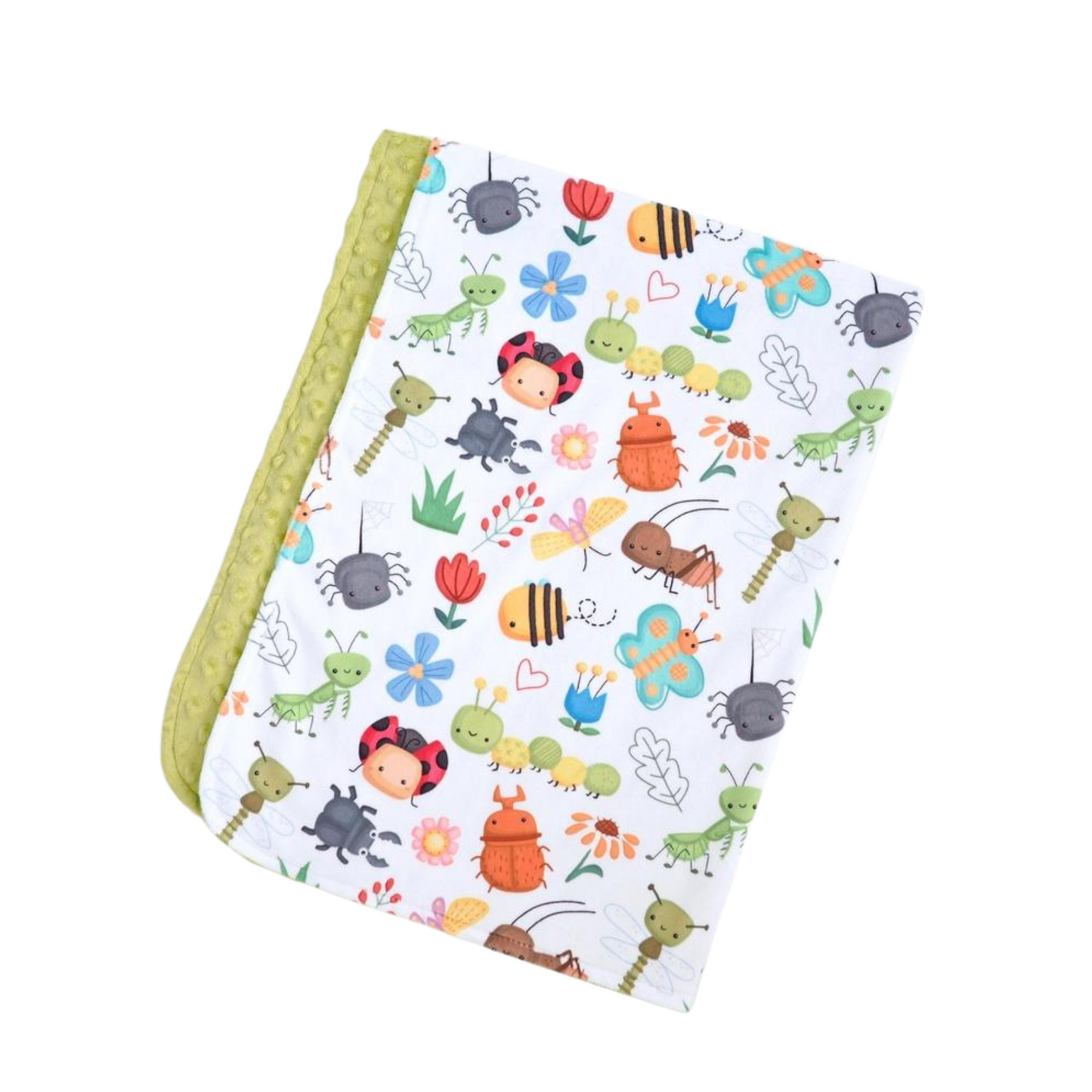 Baby & Toddler Minky Blanket - Bug Buddies