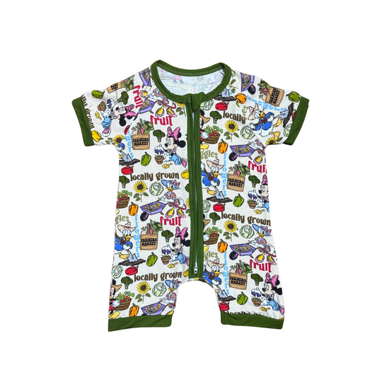 Locally Grown by Mickey & Friends Bamboo Short Romper