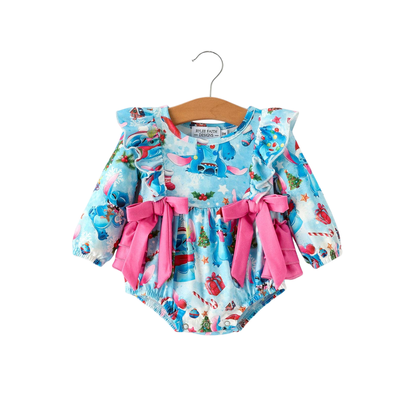 Christmas Stitch Bubble Romper