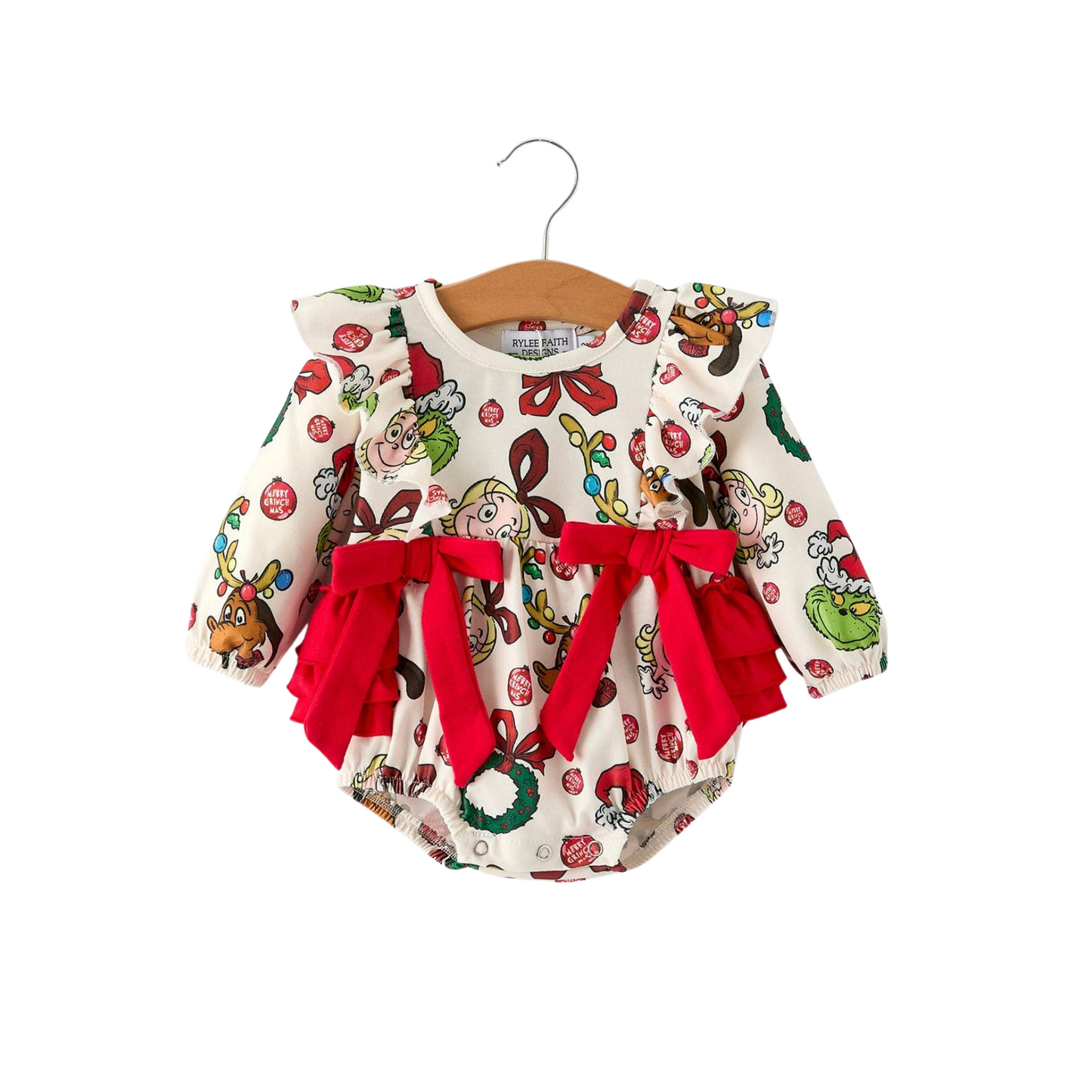 A Very Grinchy Christmas Bubble Romper
