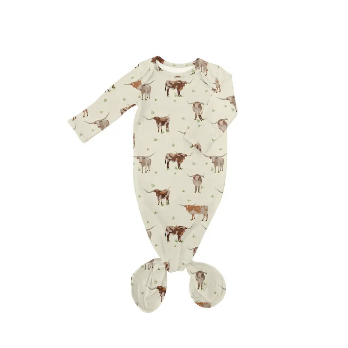 Longhorn Cows - Knotted Gown