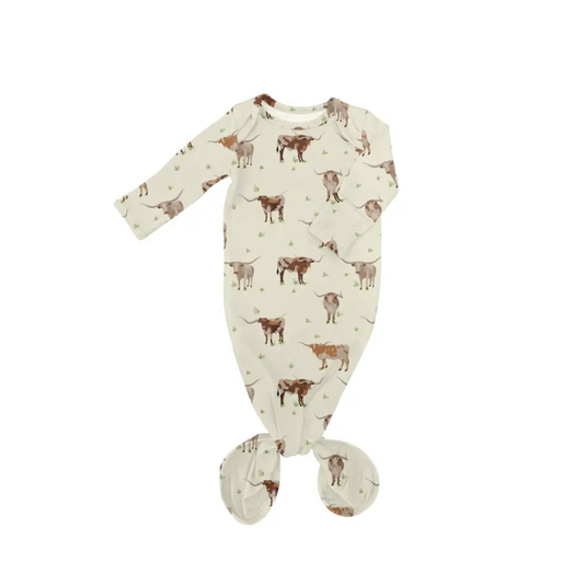 Longhorn Cows - Knotted Gown