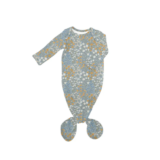 Blue Meadows - Knotted Infant Gown