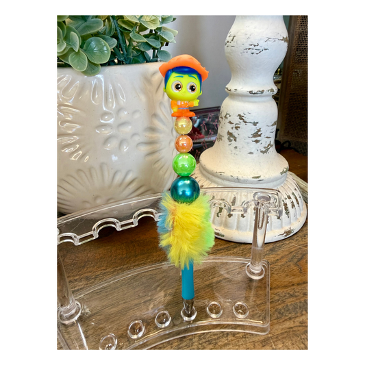 Disney Doorable Beaded Pen - Neon Woody