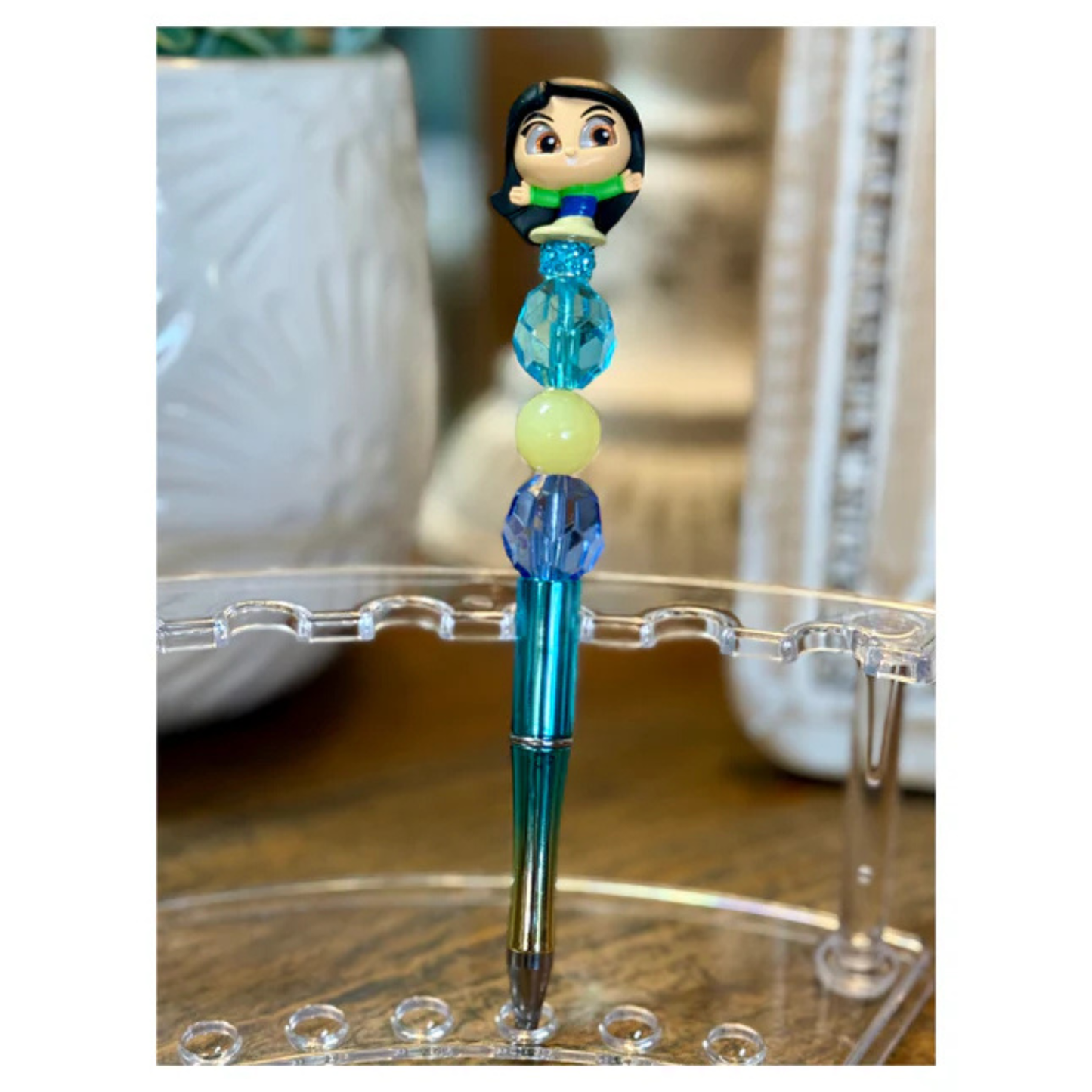 Disney Doorable Beaded Pen - Mulan