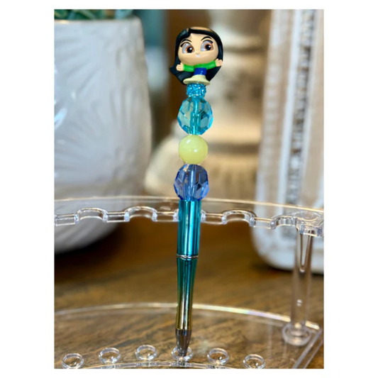 Disney Doorable Beaded Pen - Mulan