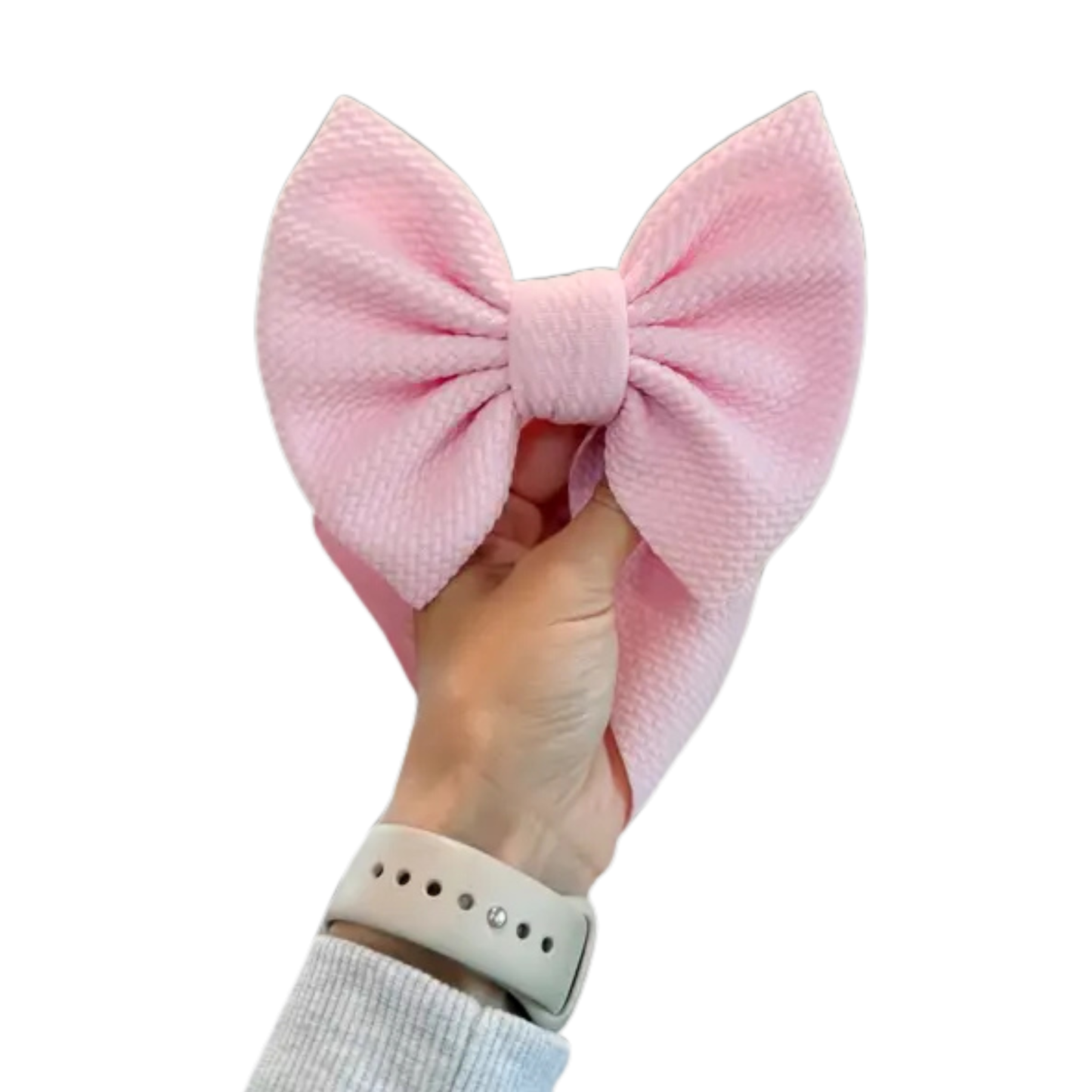 Light Pink Bullet Bow + Headwrap 
