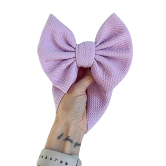 Purple Bullet Bow + Headwrap  