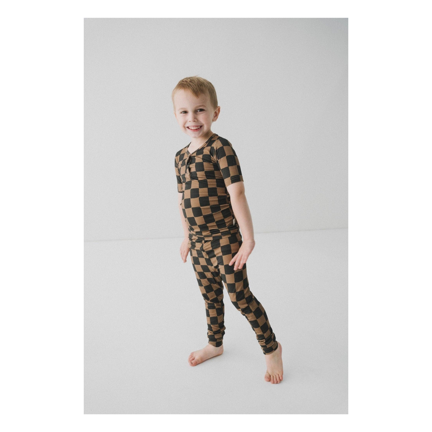 Ink & Earth Checkerboard 2 Piece PJ Set