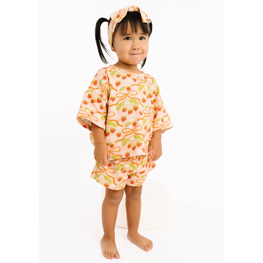 Sweet Strawberry Slouchy Set