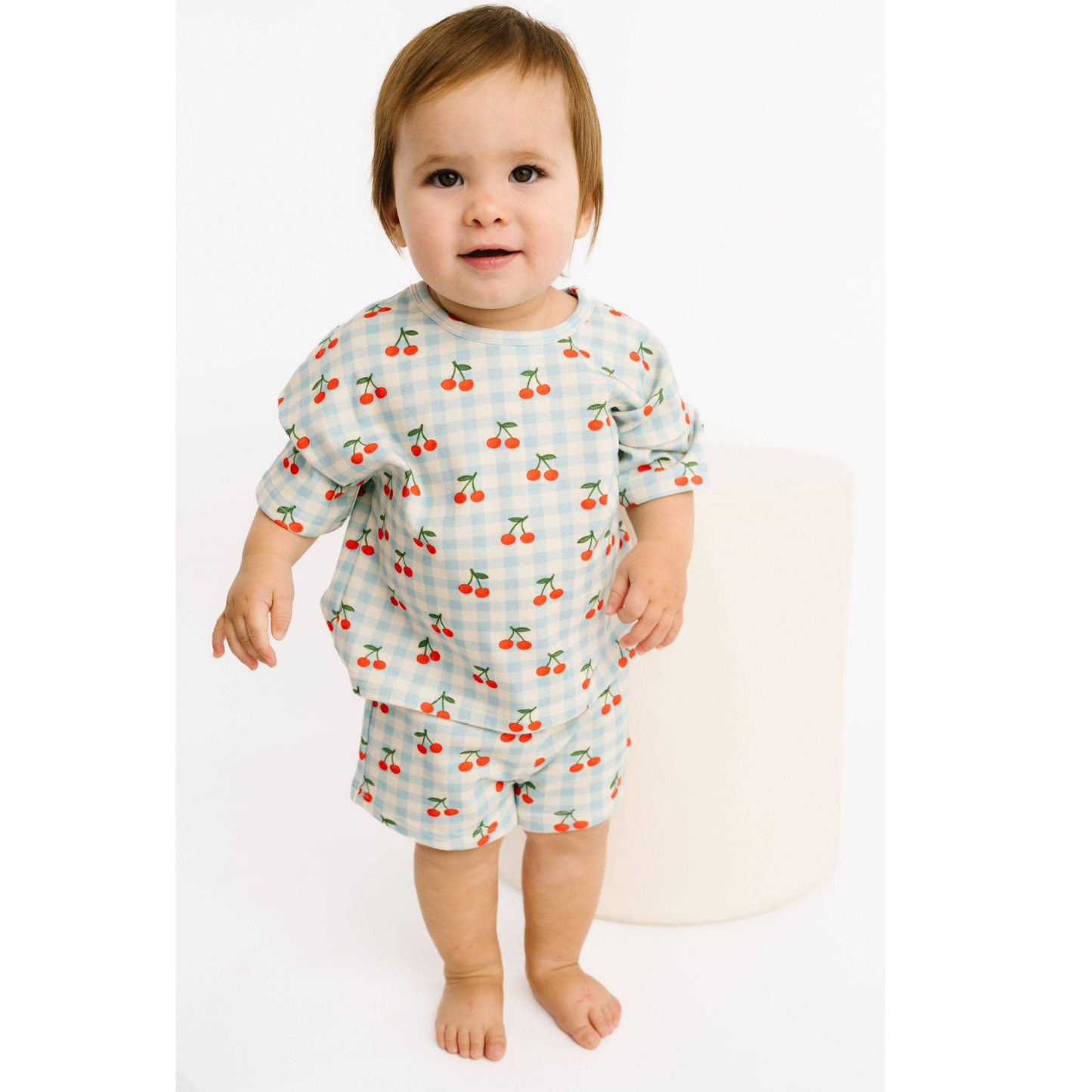 Cherry Picnic Slouchy Set