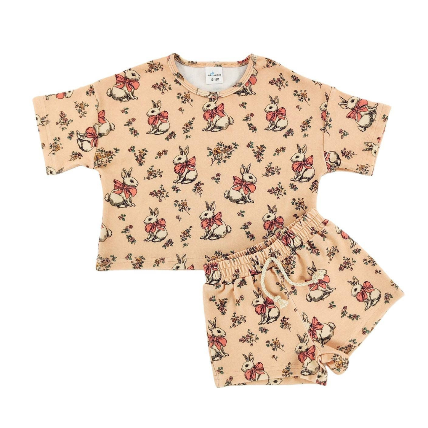 Vintage Bunny Slouchy Set