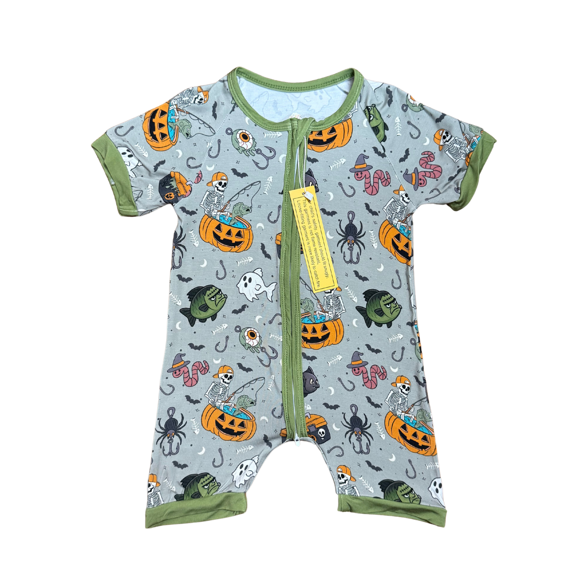 Down In The Pumpkin Bog Bamboo Short Romper